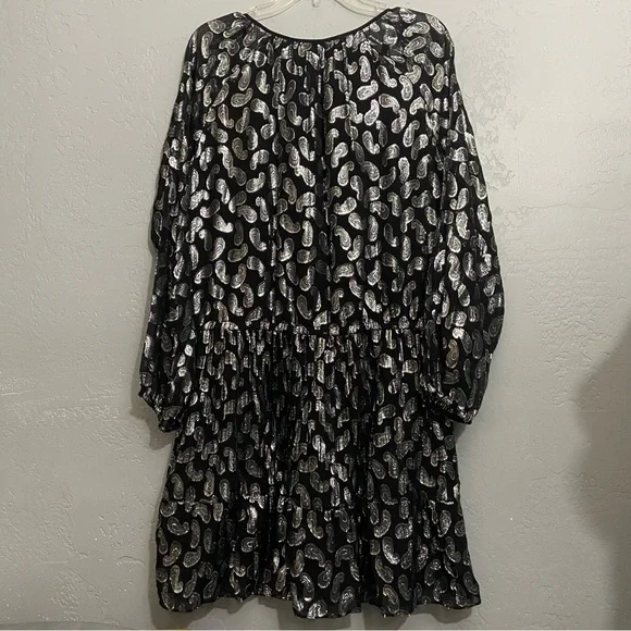 NWT MICHAEL Michael KORS Paisley Jacquard Dress Large - Picture 2 of 11